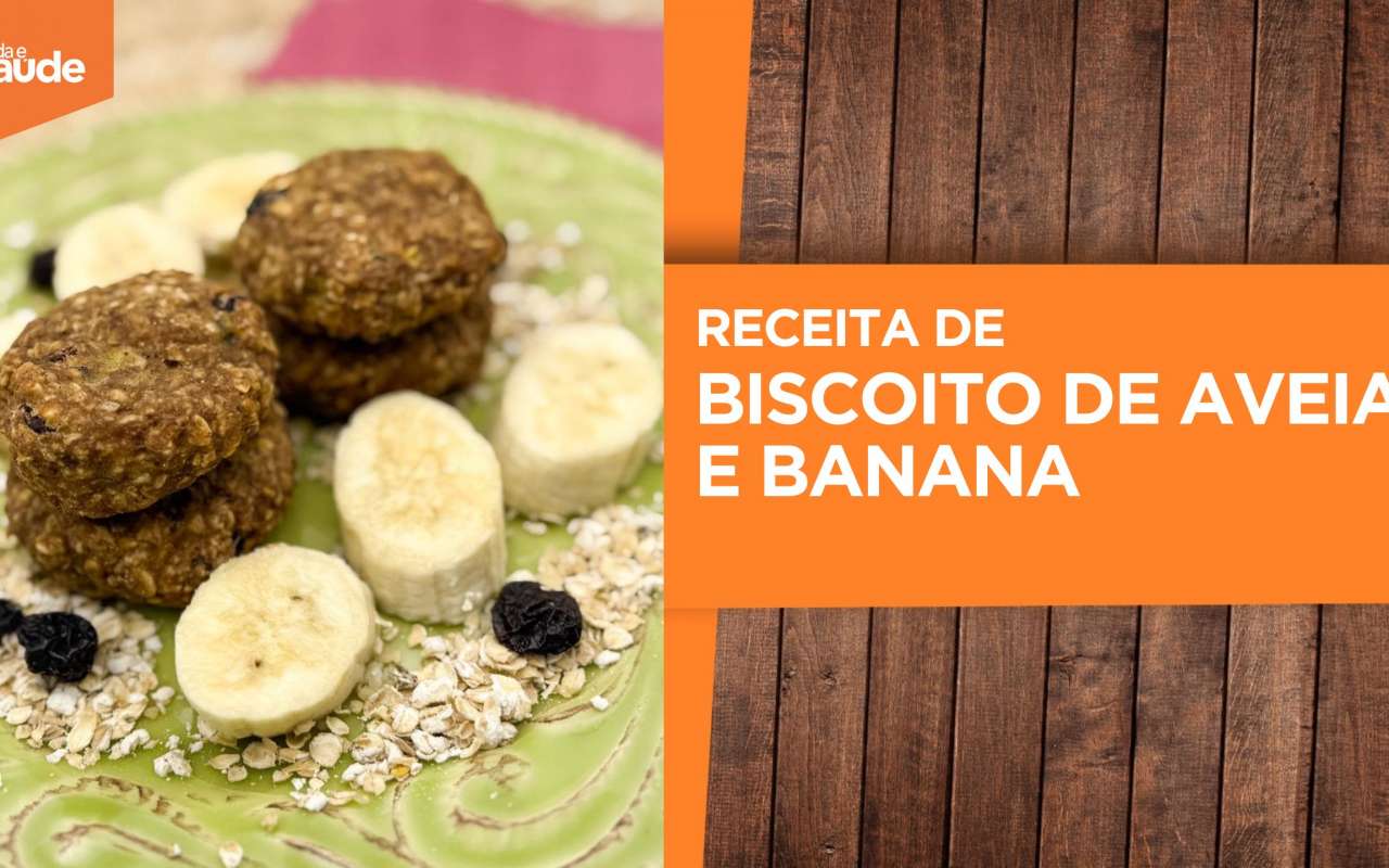 Receita: Biscoito de aveia e banana