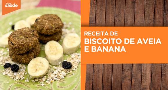 Receita: Biscoito de aveia e banana