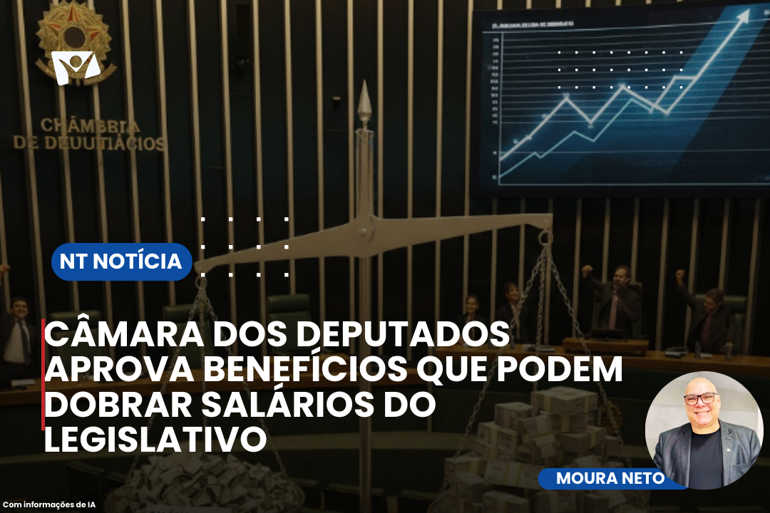 CÂMARA DOS DEPUTADOS APROVA BENEFÍCIOS QUE PODEM DOBRAR SALÁRIOS DO LEGISLATIVO