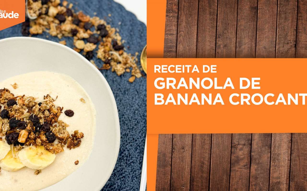 Receita: Granola de banana crocante