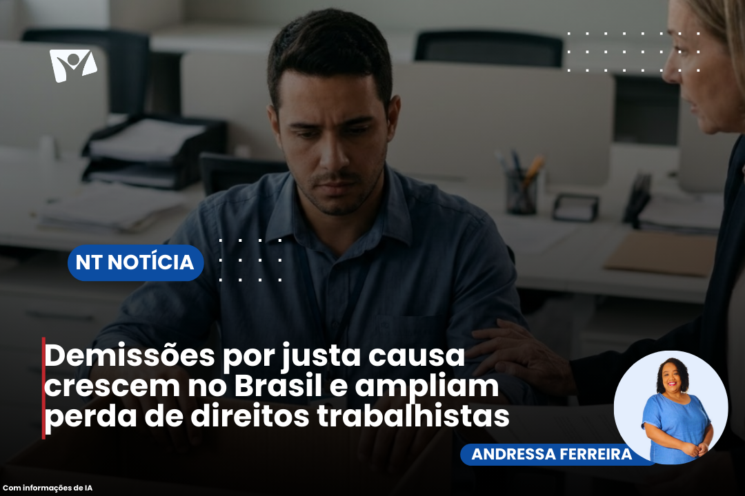 Demissões por justa causa crescem no Brasil e ampliam perda de direitos trabalhistas