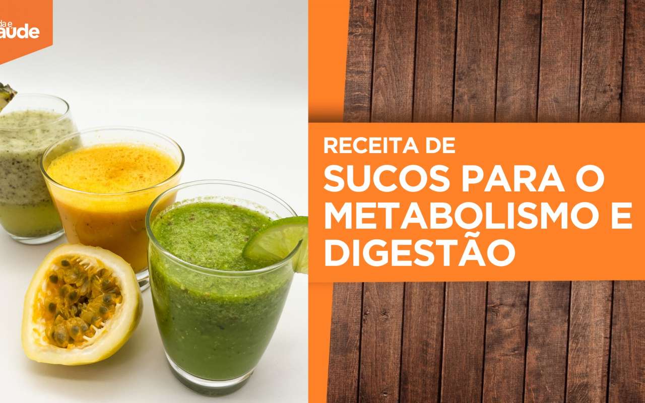 Receitas: Sucos para o metabolismo e digestão
