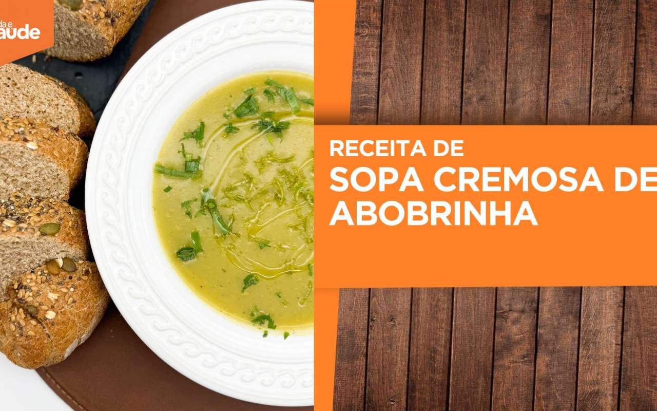 Receita: Sopa cremosa de abobrinha