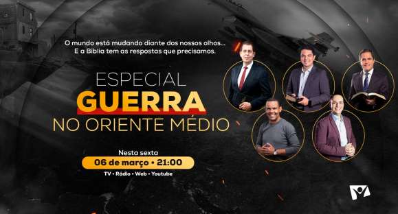TV Novo Tempo exibe especial ao vivo sobre conflito no Oriente Médio e profecias bíblicas