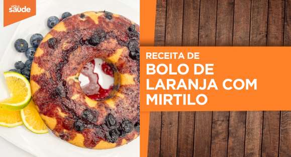 Receita: Bolo de laranja com mirtilo