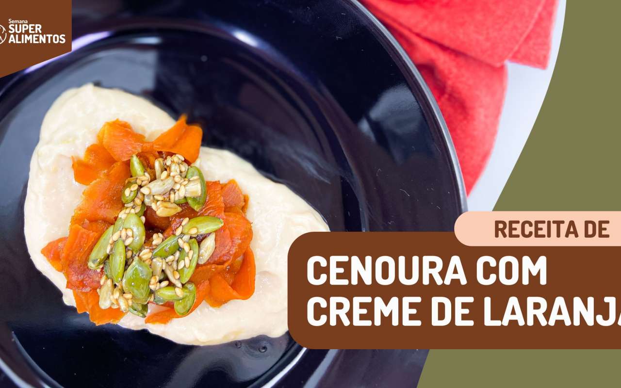 Receita: Cenoura com creme de laranja