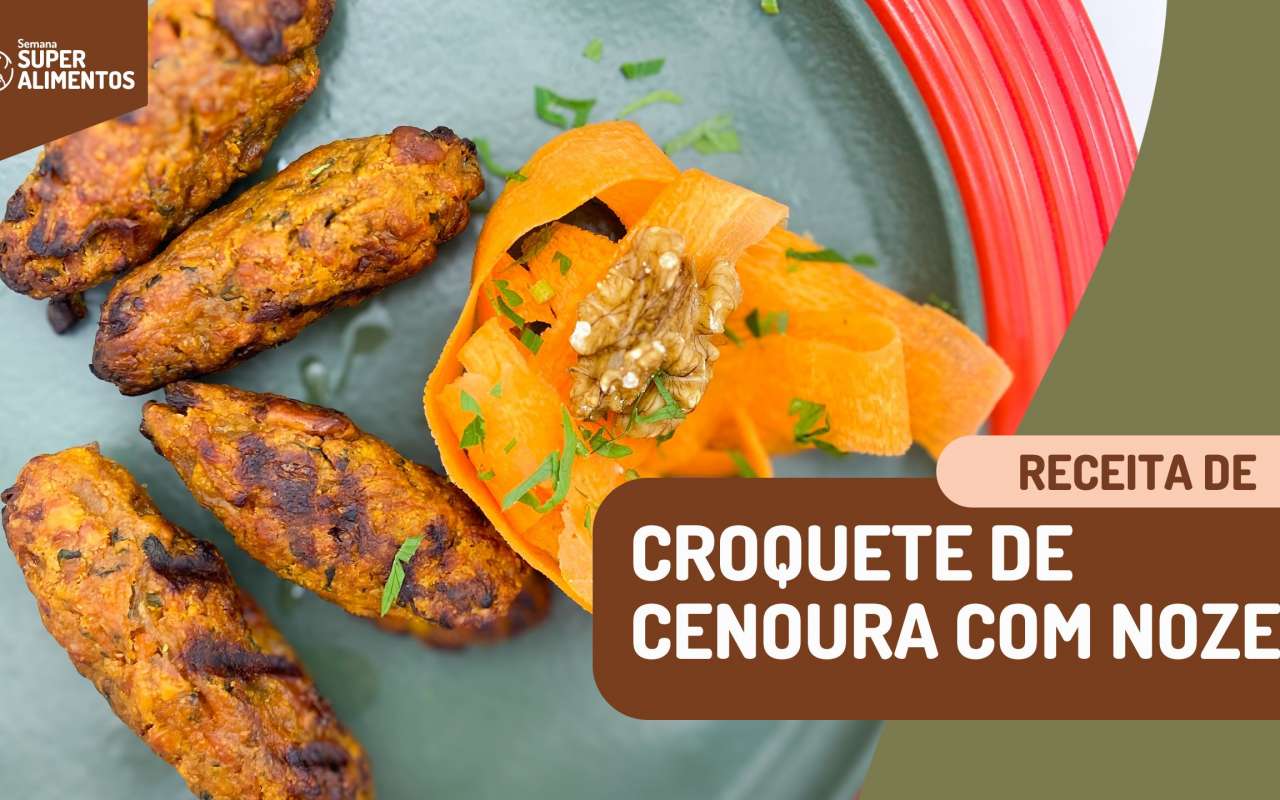 Receita: Croquete de cenoura com nozes
