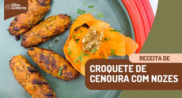 Receita: Croquete de cenoura com nozes