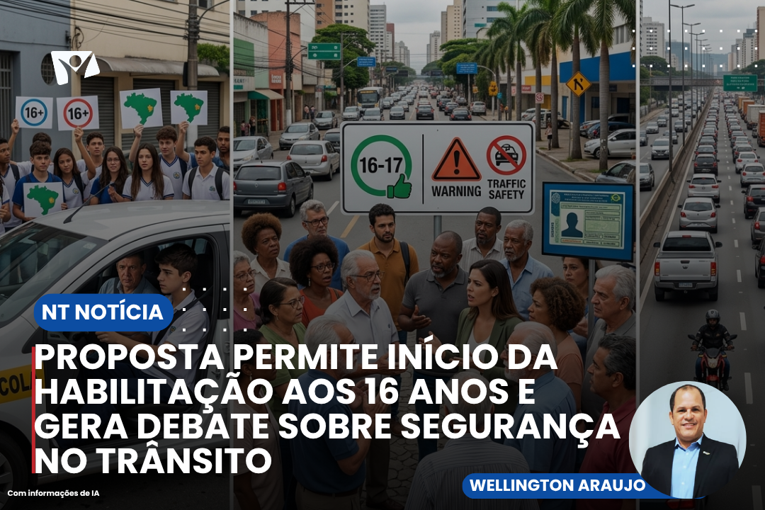PROPOSTA PERMITE INÍCIO DA HABILITAÇÃO AOS 16 ANOS E GERA DEBATE SOBRE SEGURANÇA NO TRÂNSITO