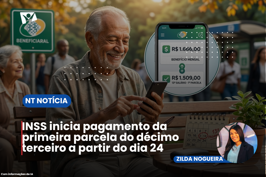 INSS inicia pagamento da primeira parcela do décimo terceiro a partir do dia 24