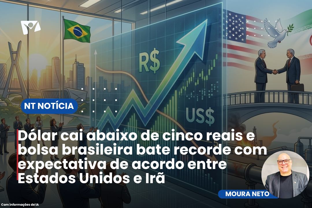Dólar cai abaixo de cinco reais e bolsa brasileira bate recorde com expectativa de acordo entre Estados Unidos e Irã
