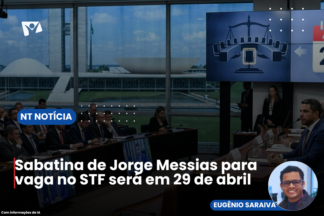 Sabatina de Jorge Messias para vaga no STF será em 29 de abril