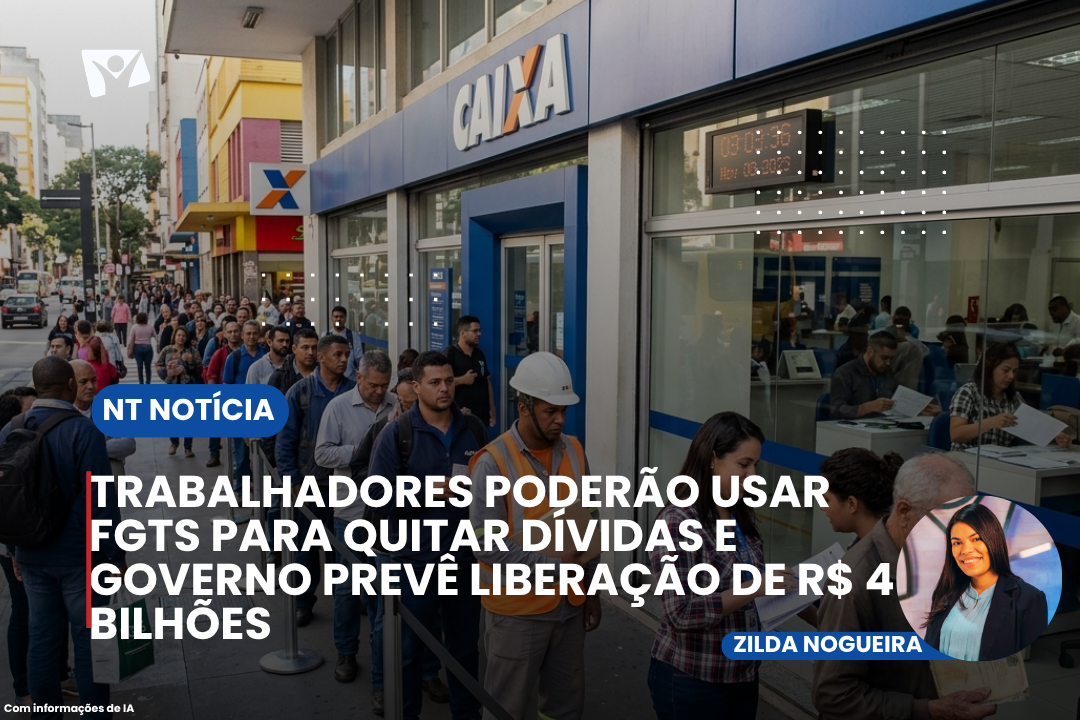TRABALHADORES PODERÃO USAR FGTS PARA QUITAR DÍVIDAS E GOVERNO PREVÊ LIBERAÇÃO DE R$ 4 BILHÕES