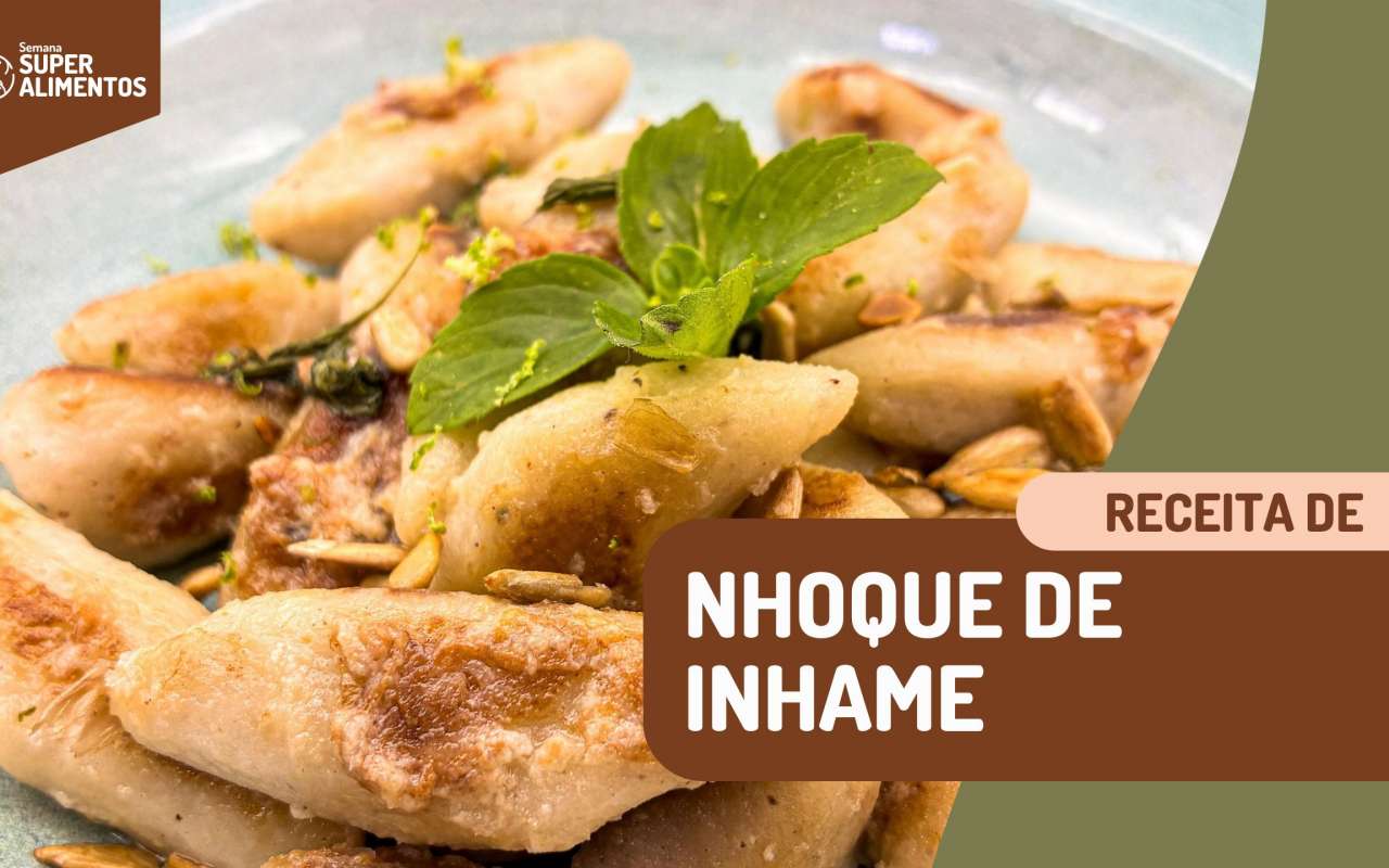 Receita: Nhoque de inhame com molho de limão e ervas