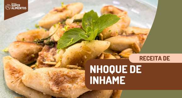 Receita: Nhoque de inhame com molho de limão e ervas