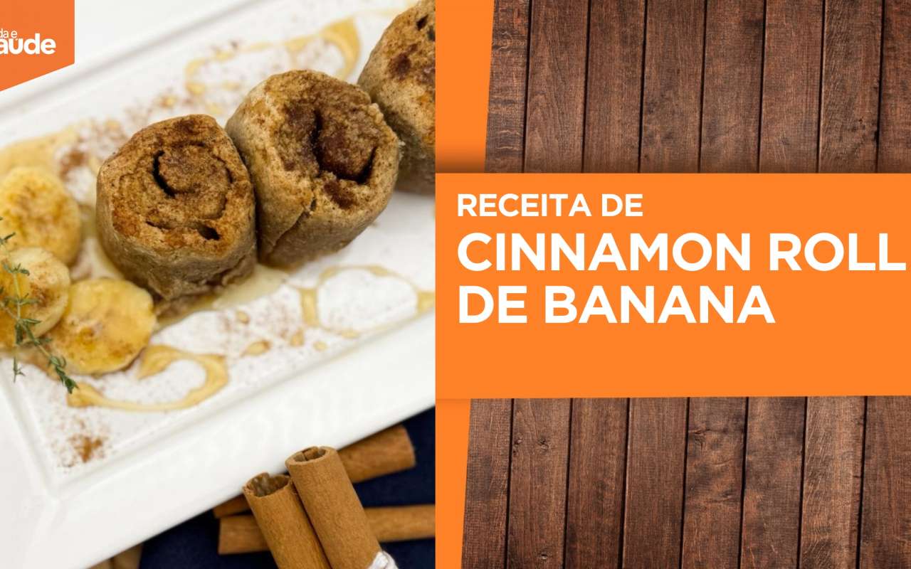 Receita: Cinnamon roll de banana