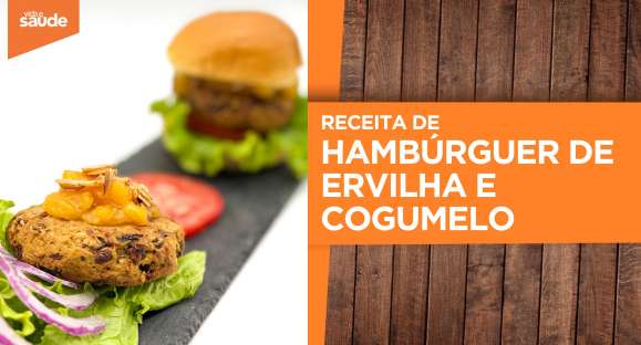 Receita: Hambúrguer de ervilha e cogumelo