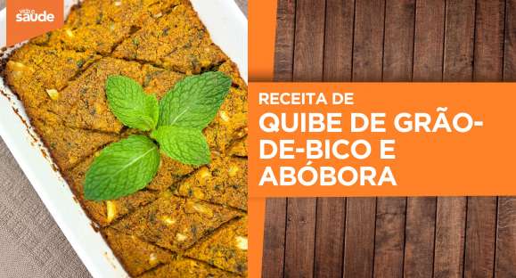Receita: Quibe de grão-de-bico e abóbora