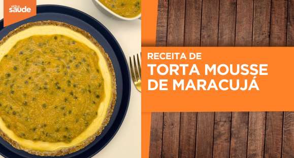 Receita: Torta mousse de maracujá