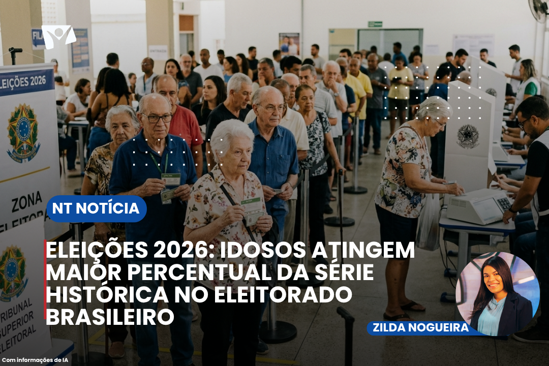 ELEIÇÕES 2026: IDOSOS ATINGEM MAIOR PERCENTUAL DA SÉRIE HISTÓRICA NO ELEITORADO BRASILEIRO
