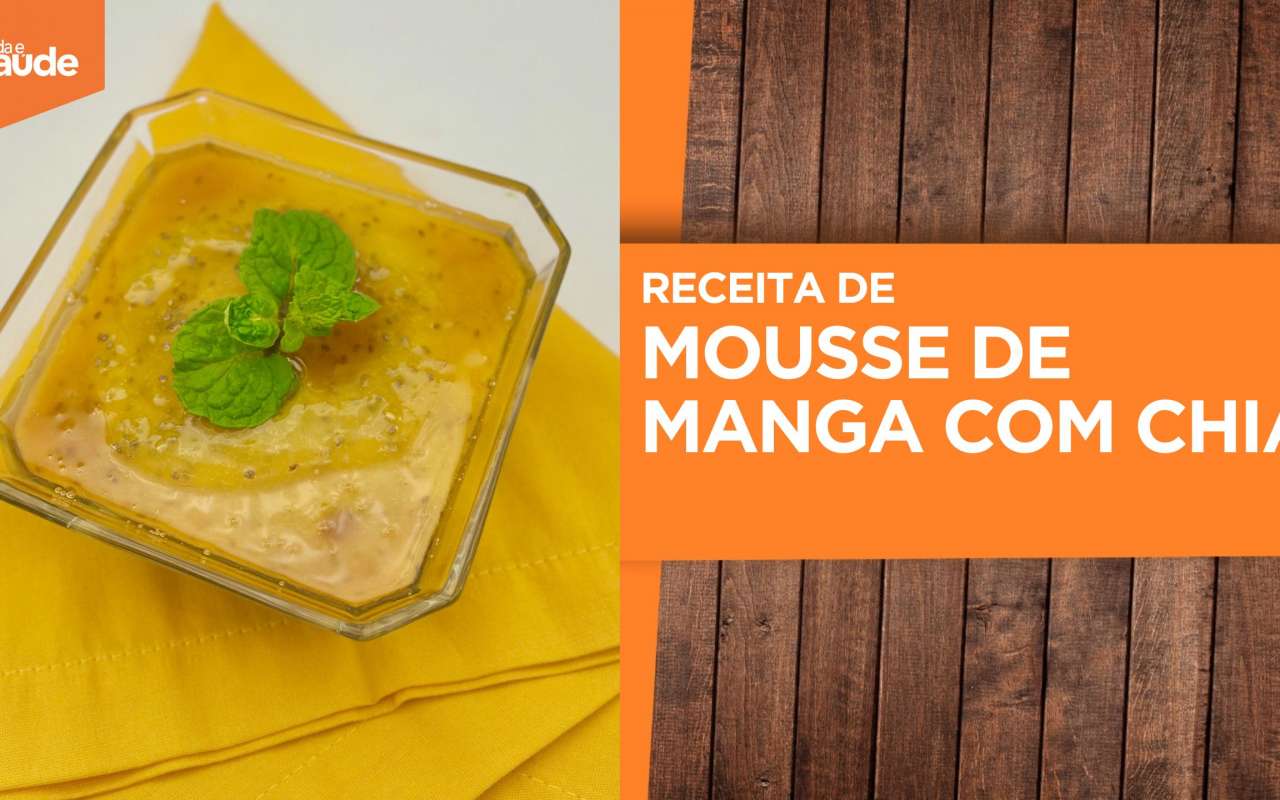 Receita: Mousse de manga com chia