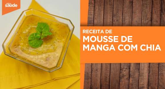Receita: Mousse de manga com chia