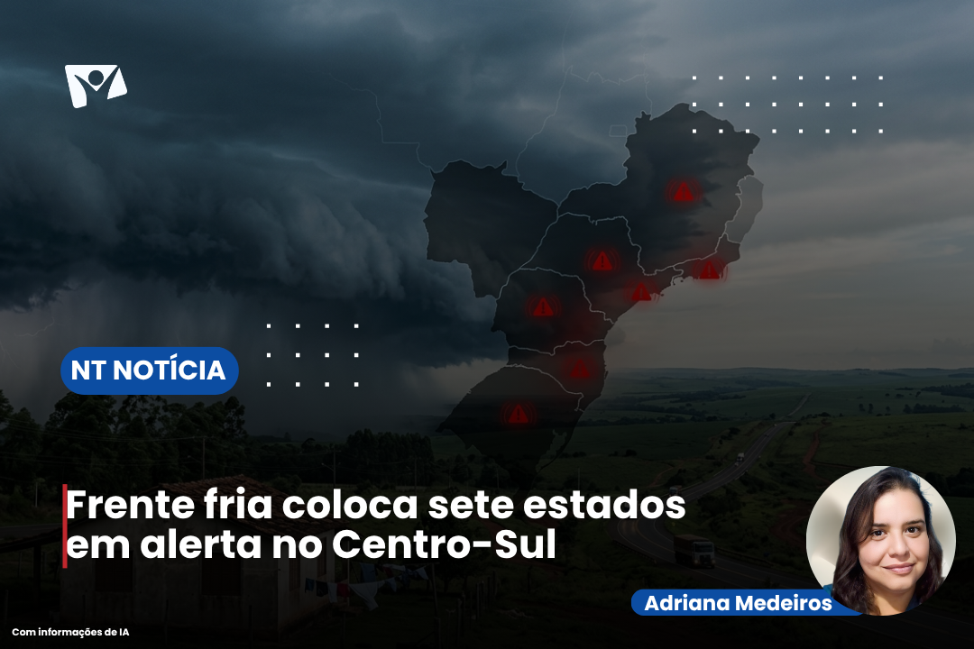 Frente fria coloca sete estados em alerta no Centro-Sul