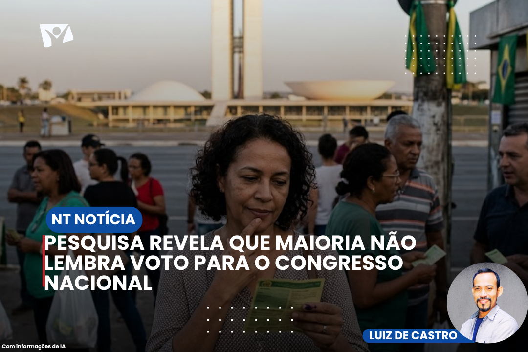 Pesquisa revela que maioria não lembra voto para o Congresso Nacional