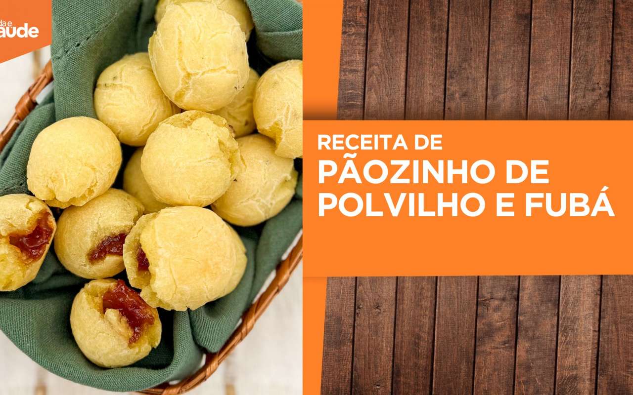 Receita: Pãozinho de polvilho e fubá