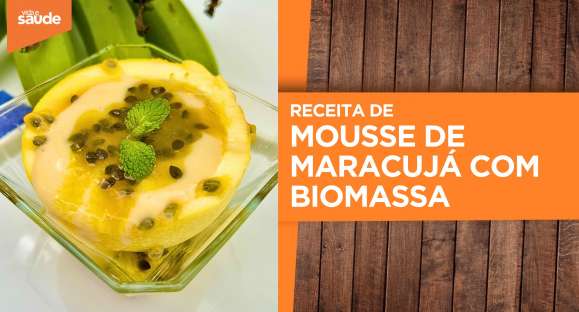 Receita: Mousse de maracujá feito com biomassa