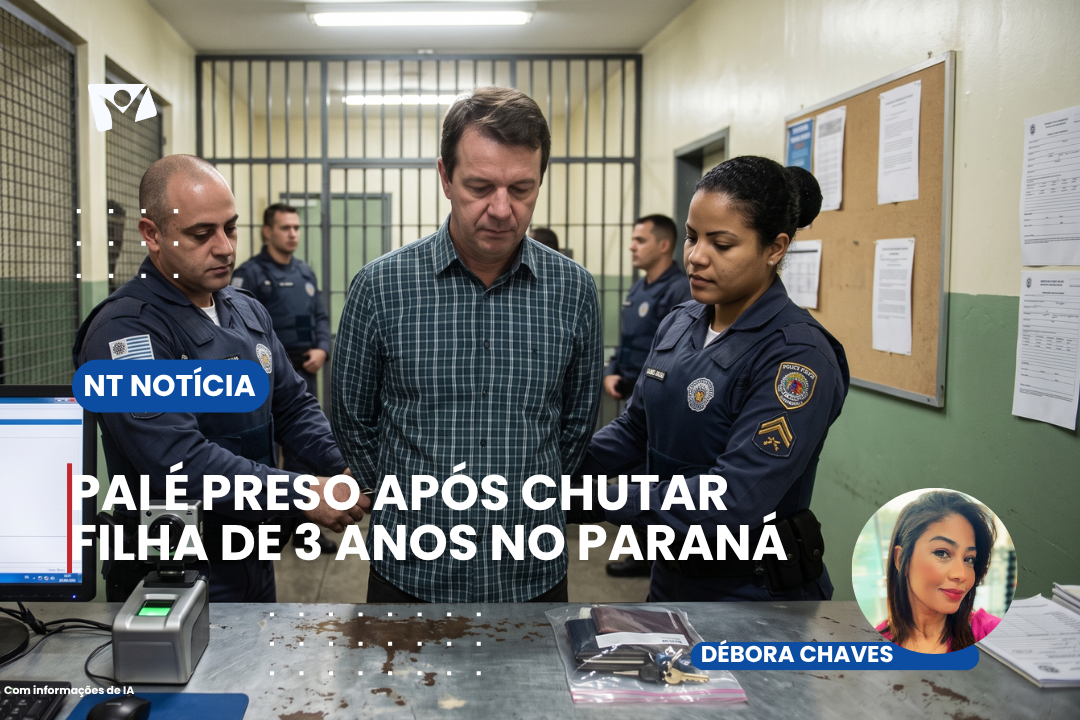 PAI É PRESO APÓS CHUTAR FILHA DE 3 ANOS NO PARANÁ