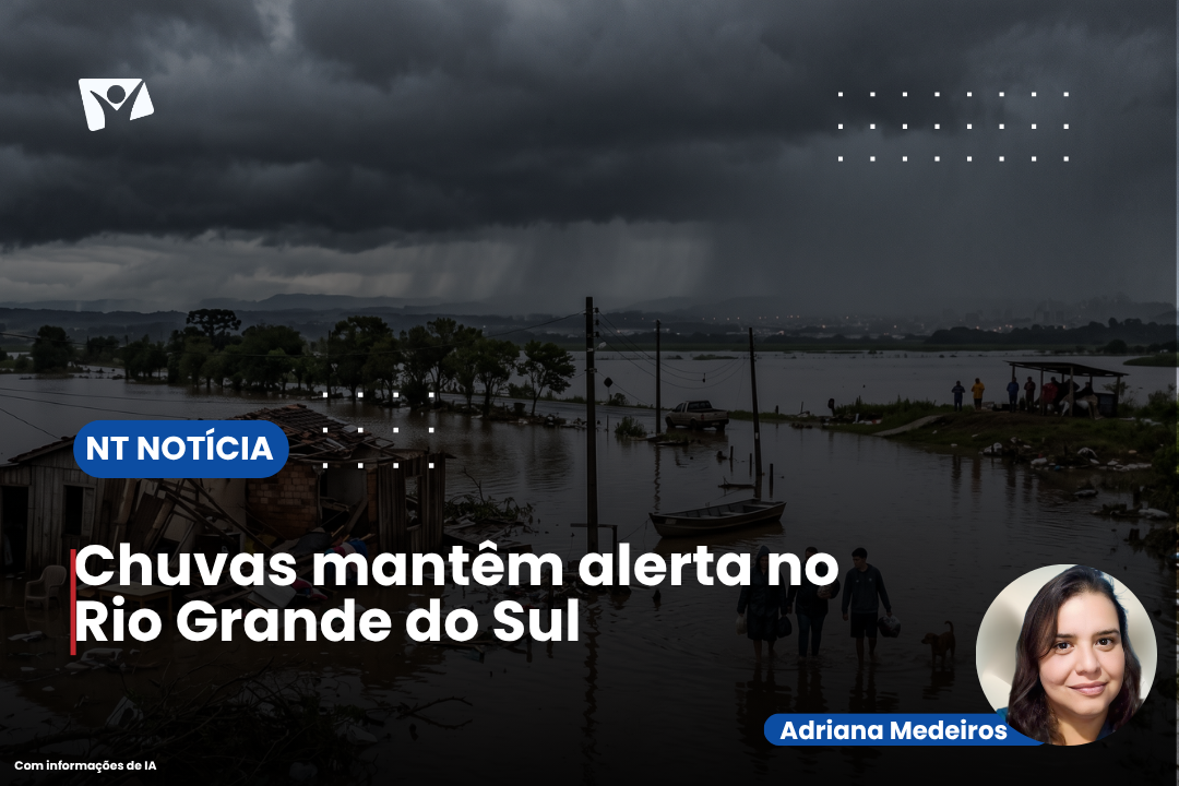Chuvas mantêm alerta no Rio Grande do Sul