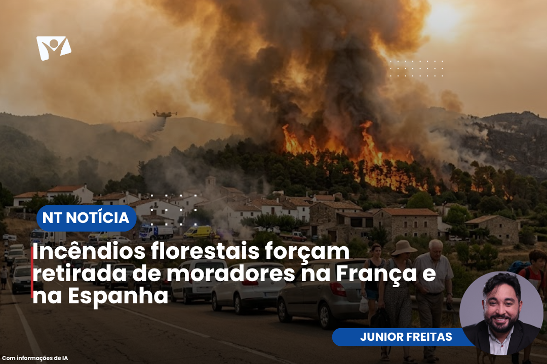 Incêndios florestais forçam retirada de moradores na França e na Espanha