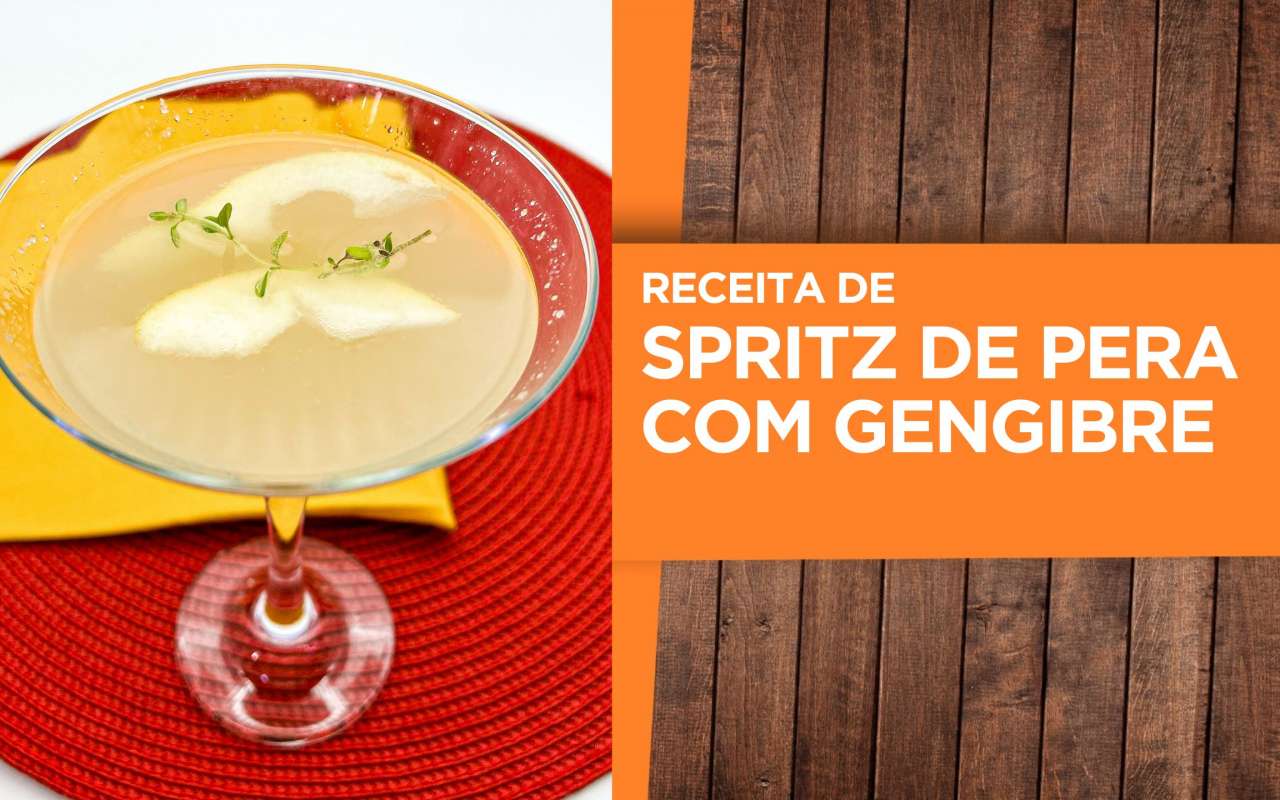 Receita: Spritz de pera com gengibre