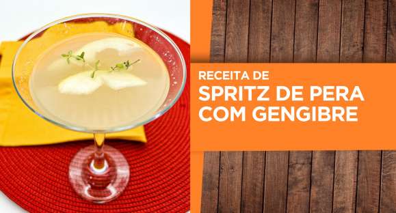 Receita: Spritz de pera com gengibre