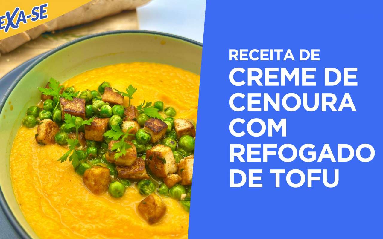 Receita: Creme de cenoura com tofu