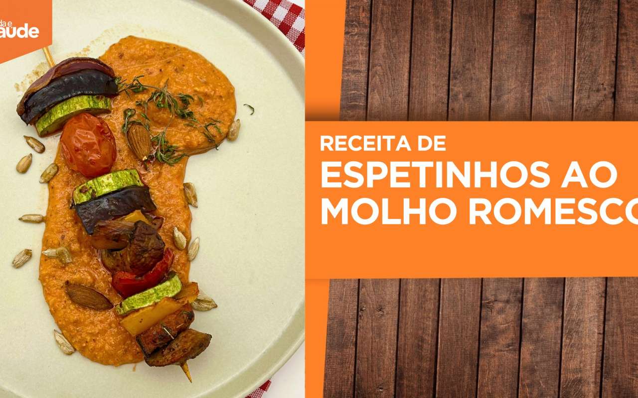 Receita: Espetinhos ao molho romesco