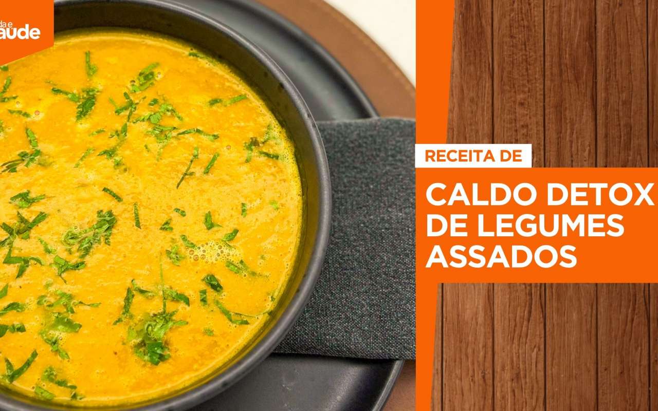 Receita: Caldo detox de legumes assados