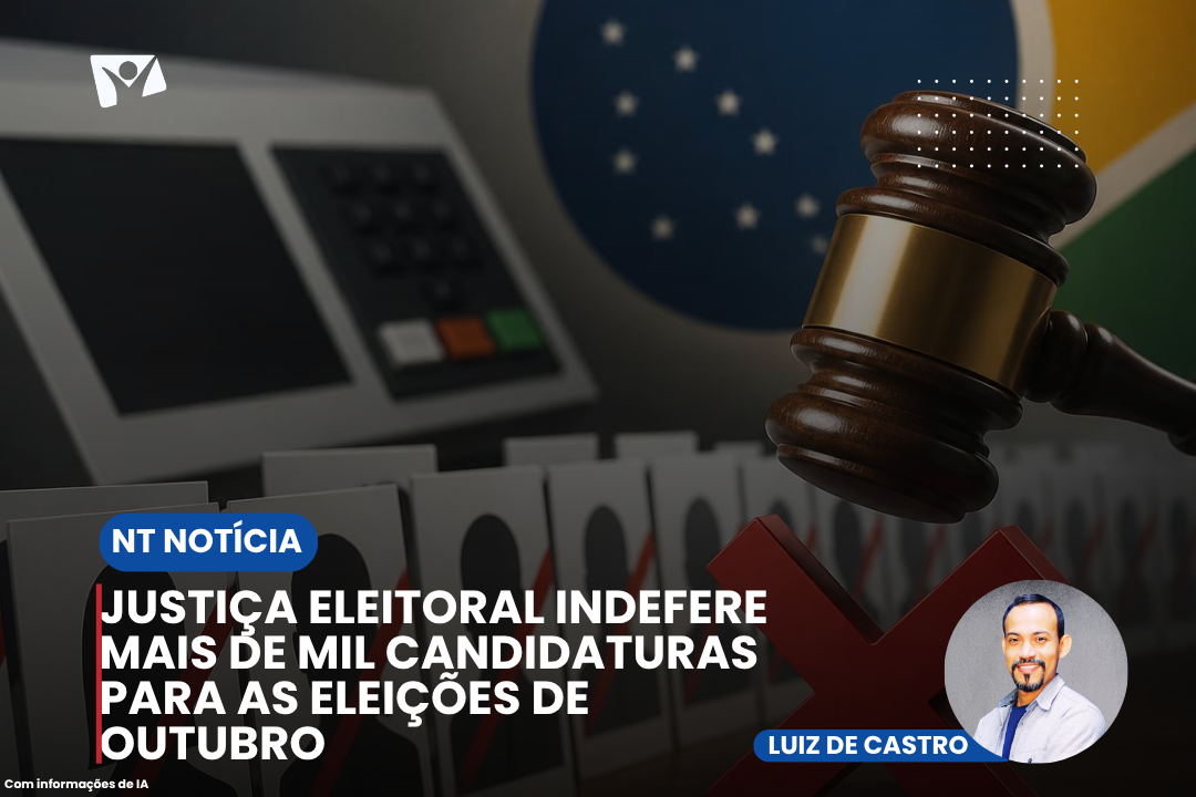 Justiça Eleitoral indefere mais de mil candidaturas para as eleições de outubro