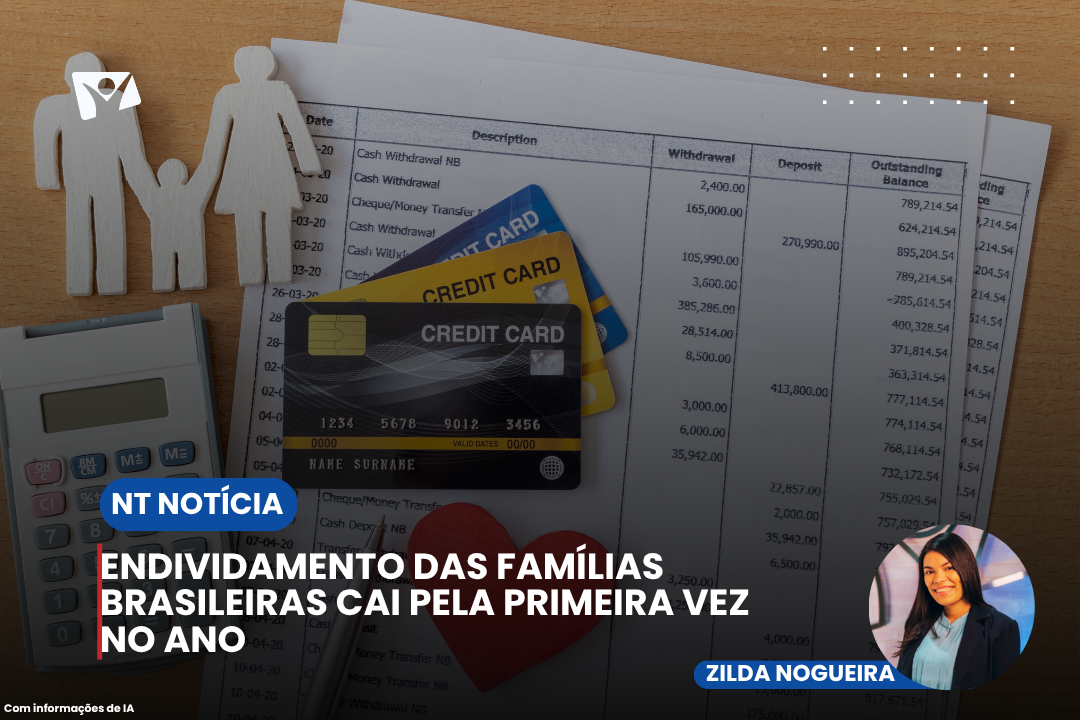 Endividamento das famílias brasileiras cai pela primeira vez no ano