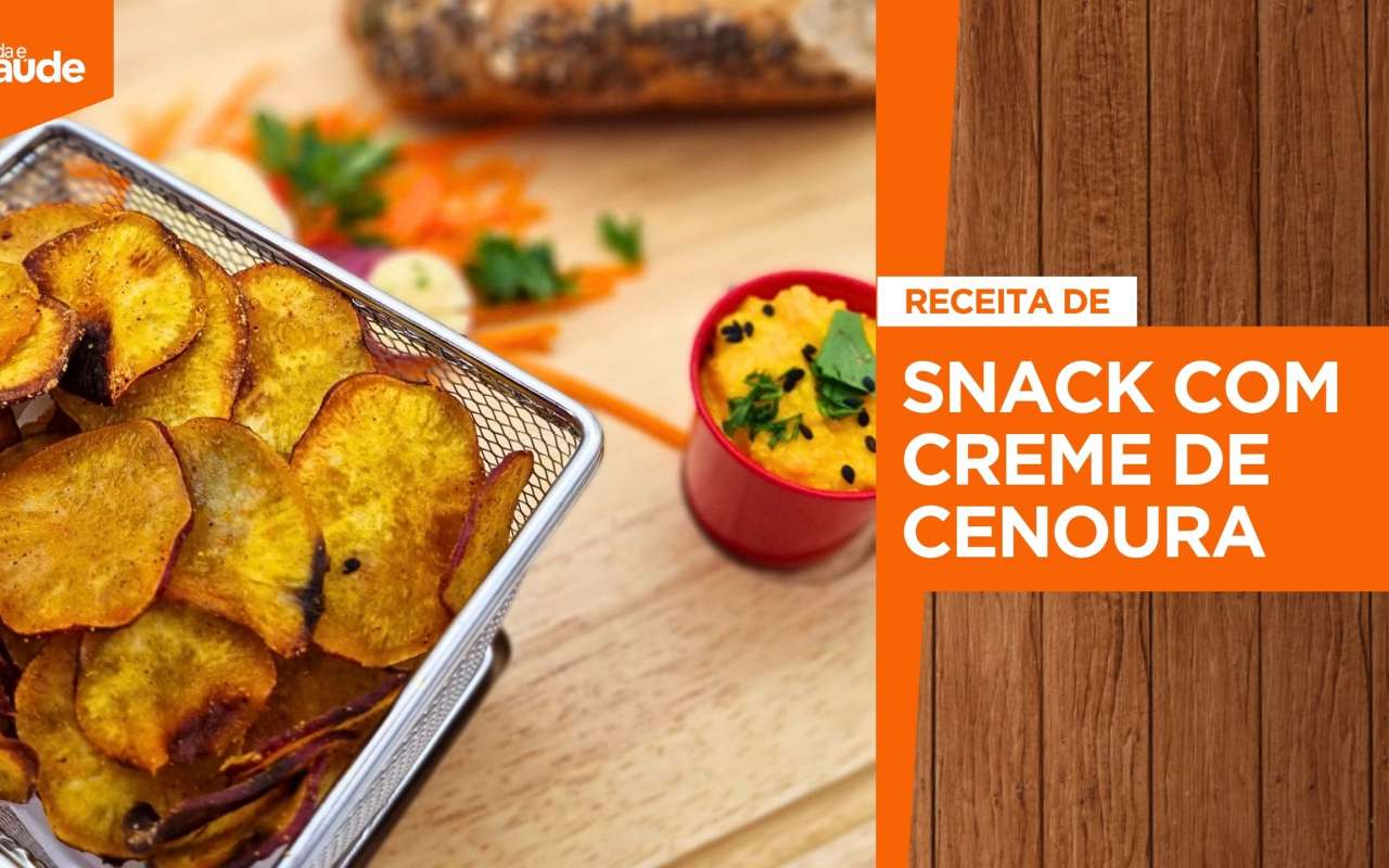 Receita: Snack com creme de cenoura