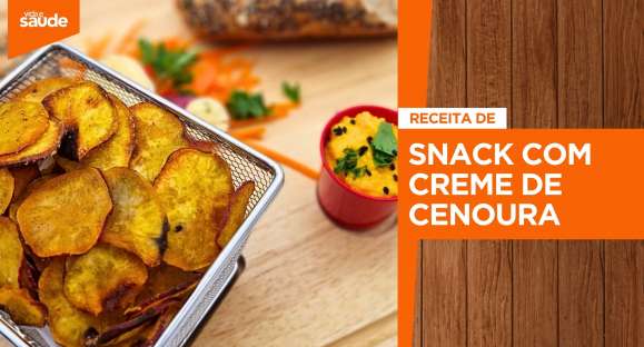 Receita: Snack com creme de cenoura