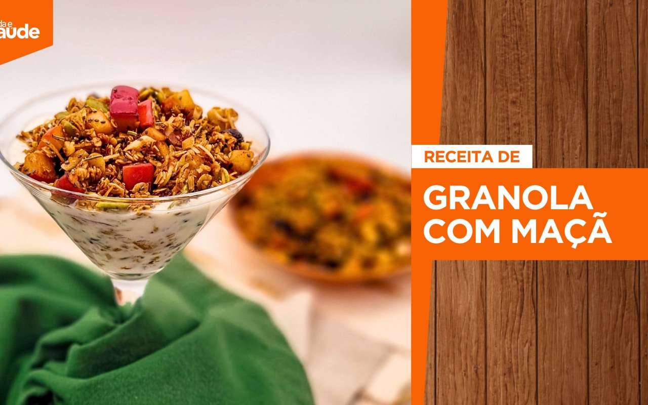 Receita: Granola com maçã